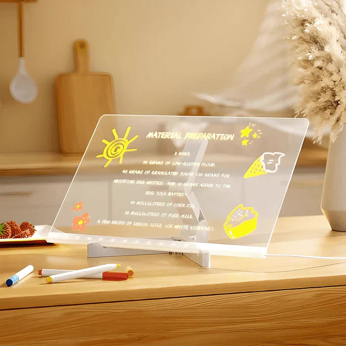 (🌲Early Christmas Sale🎁) - 50%OFF✨ LED Note Board with 7 Color Pens 🎨 — Spark Your Child’s Creativity and Let Them Hang Their Artwork on the Christmas Tree!