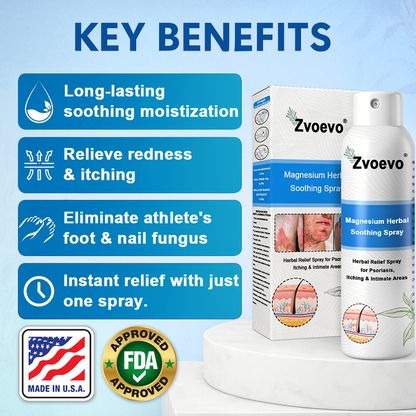 USA 80%OFF✅Official Store: Zvoevo®Magnesium Herbal Psoriasis Spray⚕️FDA Certified (Eliminates psoriasis and eczema, treats bacterial infections in the genital area, relieves joint pain and neuropathic pain, and treats acne and pigmentation) (Copy)