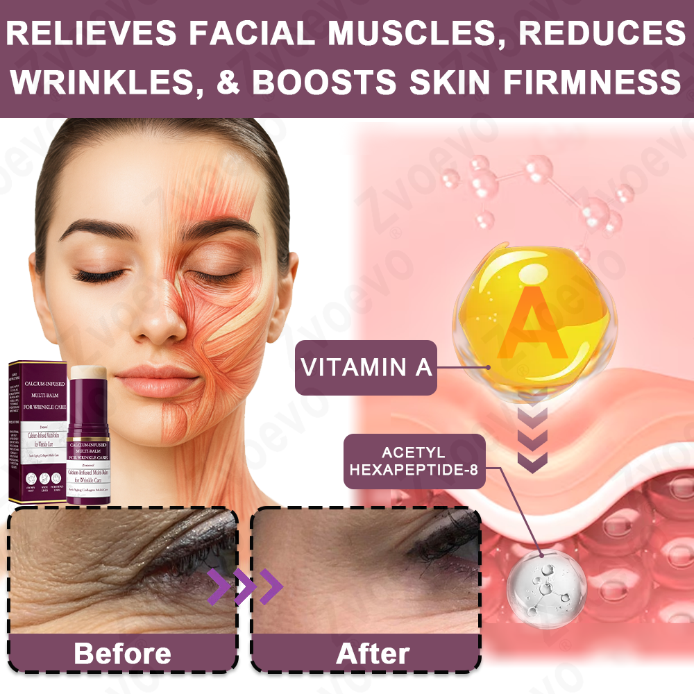 ✅ Official Flagship Store: Zvoevo® Calcium Collagen Repair Lip Balm 👩‍⚕️ FDA Certified (For wrinkles and fine lines, smooths glabellar lines and neck wrinkles, reduces crow's feet)