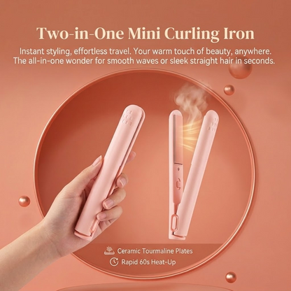 ⏳2-in-1 Mini Curling Iron