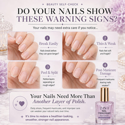 ✨🔥Limited-Time 40% OFF💜✨ Lilac Glossy Nail Strengthener – Instant Lilac Shine & Stronger-Looking Nails Over Time 💅