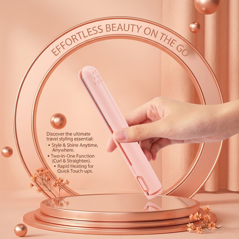⏳2-in-1 Mini Curling Iron