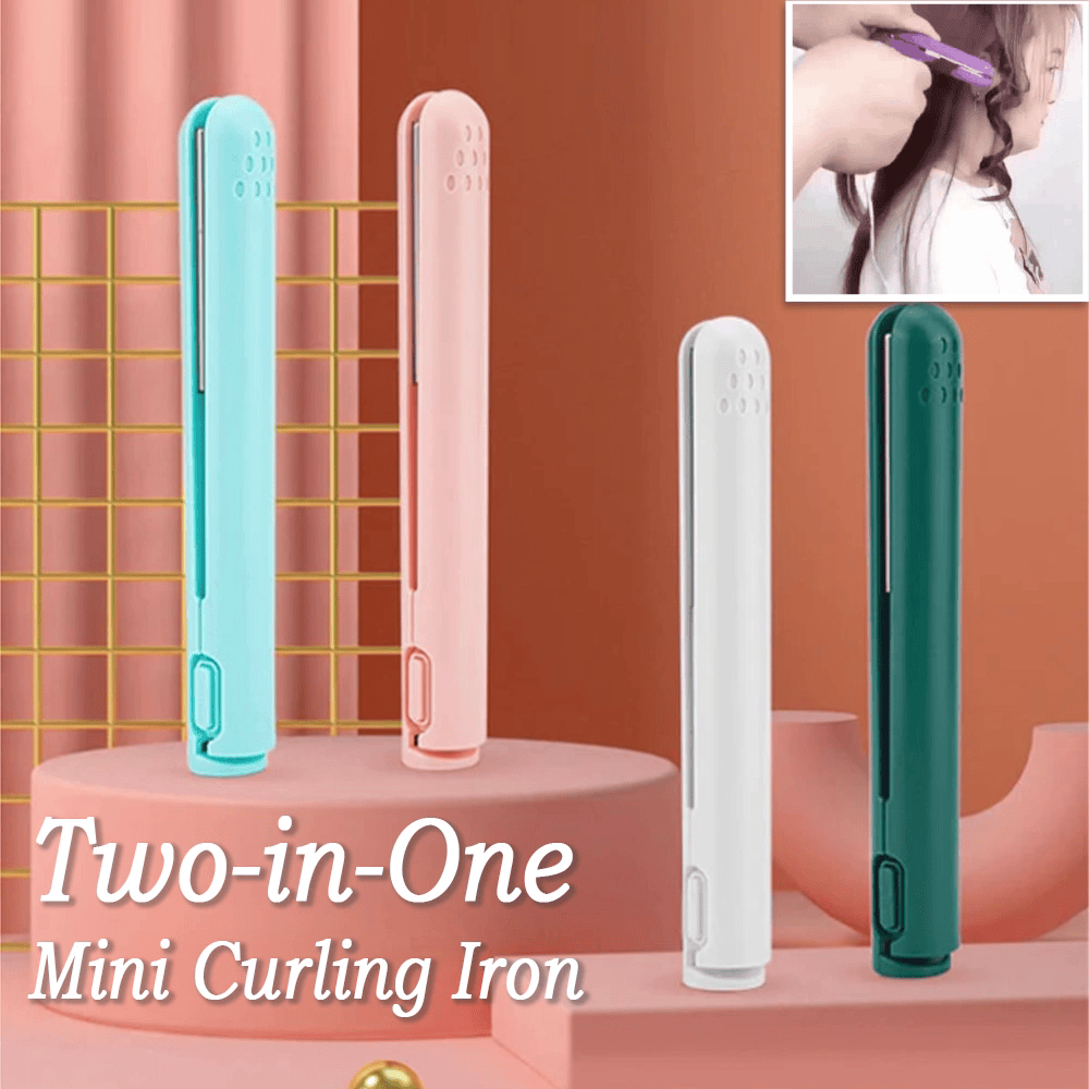 ⏳2-in-1 Mini Curling Iron