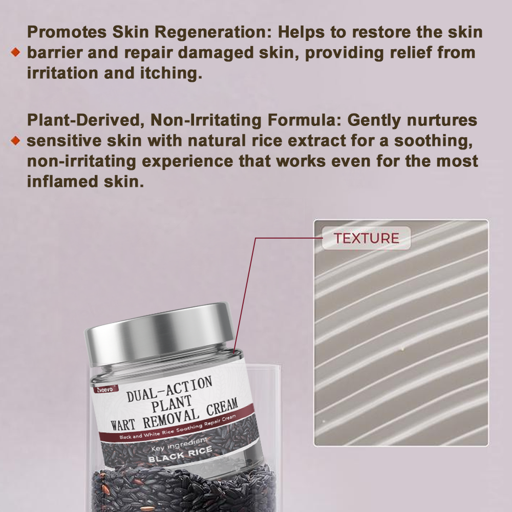 Zvoevo® Black Rice Essence Cream👨‍⚕️ FDA Certified (Removes Skin Growths and Warts, Improves Actinic Keratosis and Purpura, Skin Cancer and Age Spots)