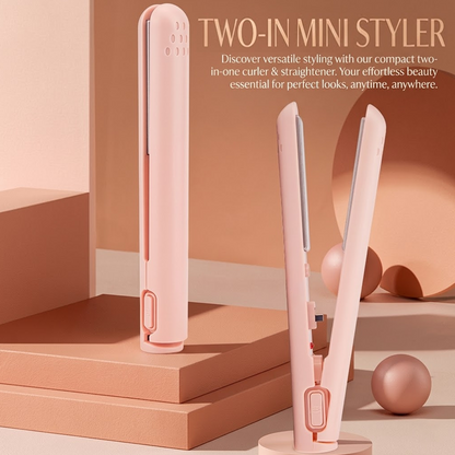 ⏳2-in-1 Mini Curling Iron