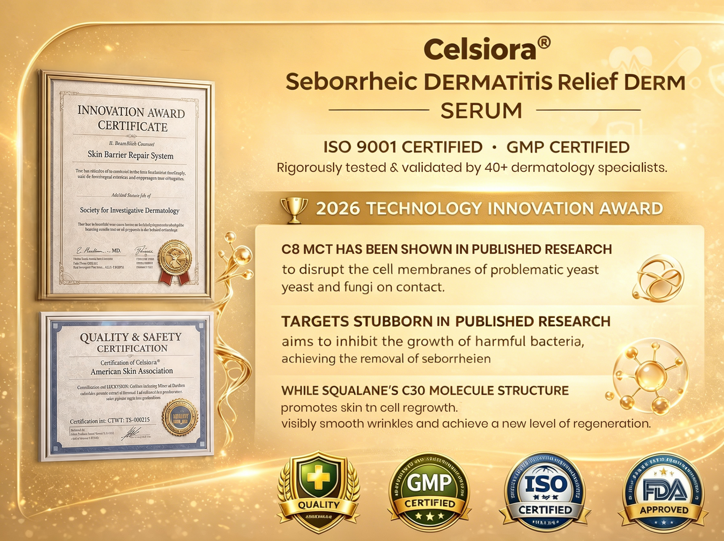 upsell💚Celsiora® Seborrheic Dermatitis Relief Derm Serum