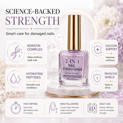 ✨🔥Limited-Time 40% OFF💜✨ Lilac Glossy Nail Strengthener – Instant Lilac Shine & Stronger-Looking Nails Over Time 💅