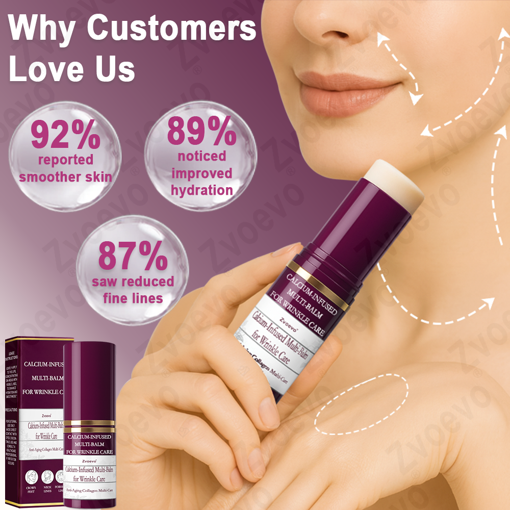 ✅ Official Flagship Store: Zvoevo® Calcium Collagen Repair Lip Balm 👩‍⚕️ FDA Certified (For wrinkles and fine lines, smooths glabellar lines and neck wrinkles, reduces crow's feet)