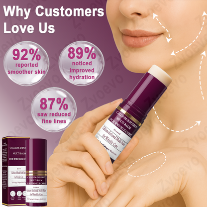 ✅ Official Flagship Store: Zvoevo® Calcium Collagen Repair Lip Balm 👩‍⚕️ FDA Certified (For wrinkles and fine lines, smooths glabellar lines and neck wrinkles, reduces crow's feet)