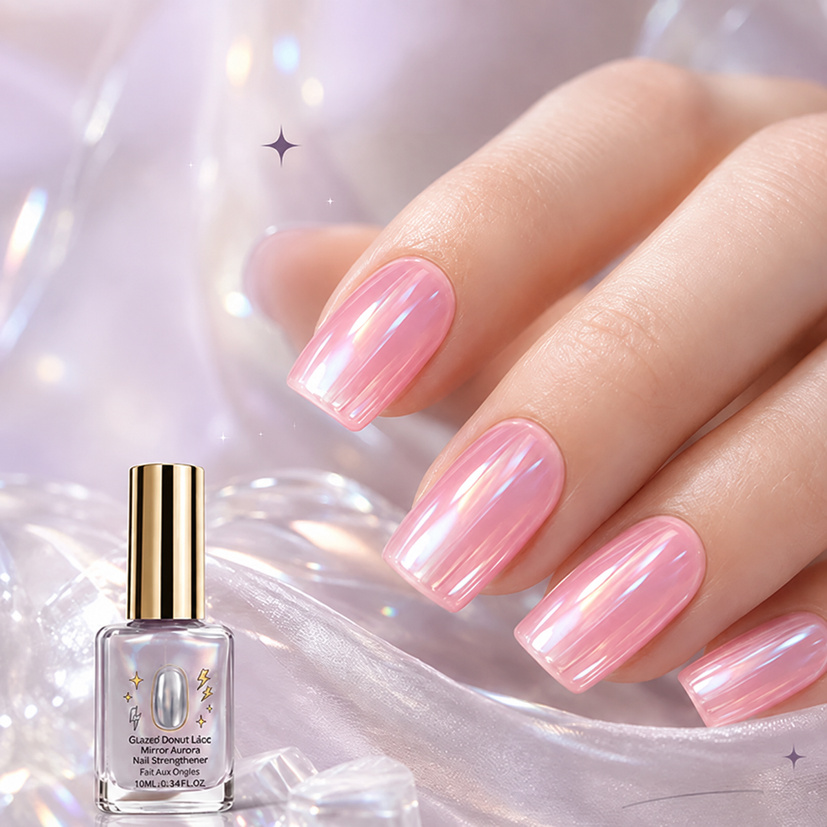 ✨🔥Limited-Time 40% OFF💜✨ Lilac Glossy Nail Strengthener – Instant Lilac Shine & Stronger-Looking Nails Over Time 💅