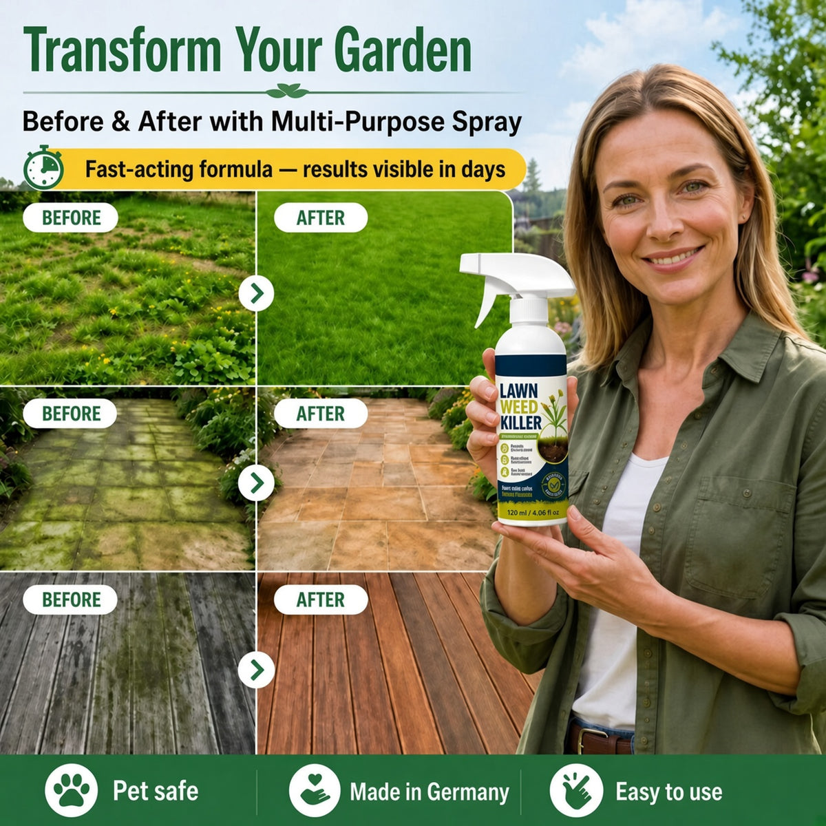 🏆Limited-Time Price: Only $19.99!!!⚡ Easy Stress‑Free Weeding | For Gardens, Paths & Patios 🌿 Helps Suppress Weed Growth
