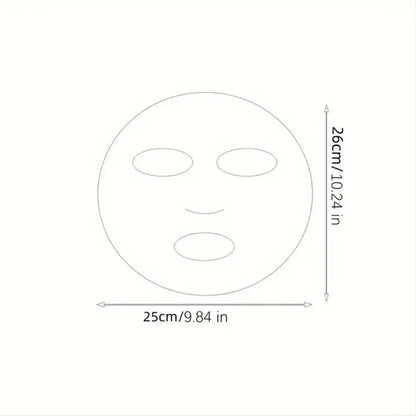 100pcs Unscented Facial Mask Paper Sheets - Hydrating, Moisture-Retentive, Disposable DIY Film Wrap for Skin Care, Softening