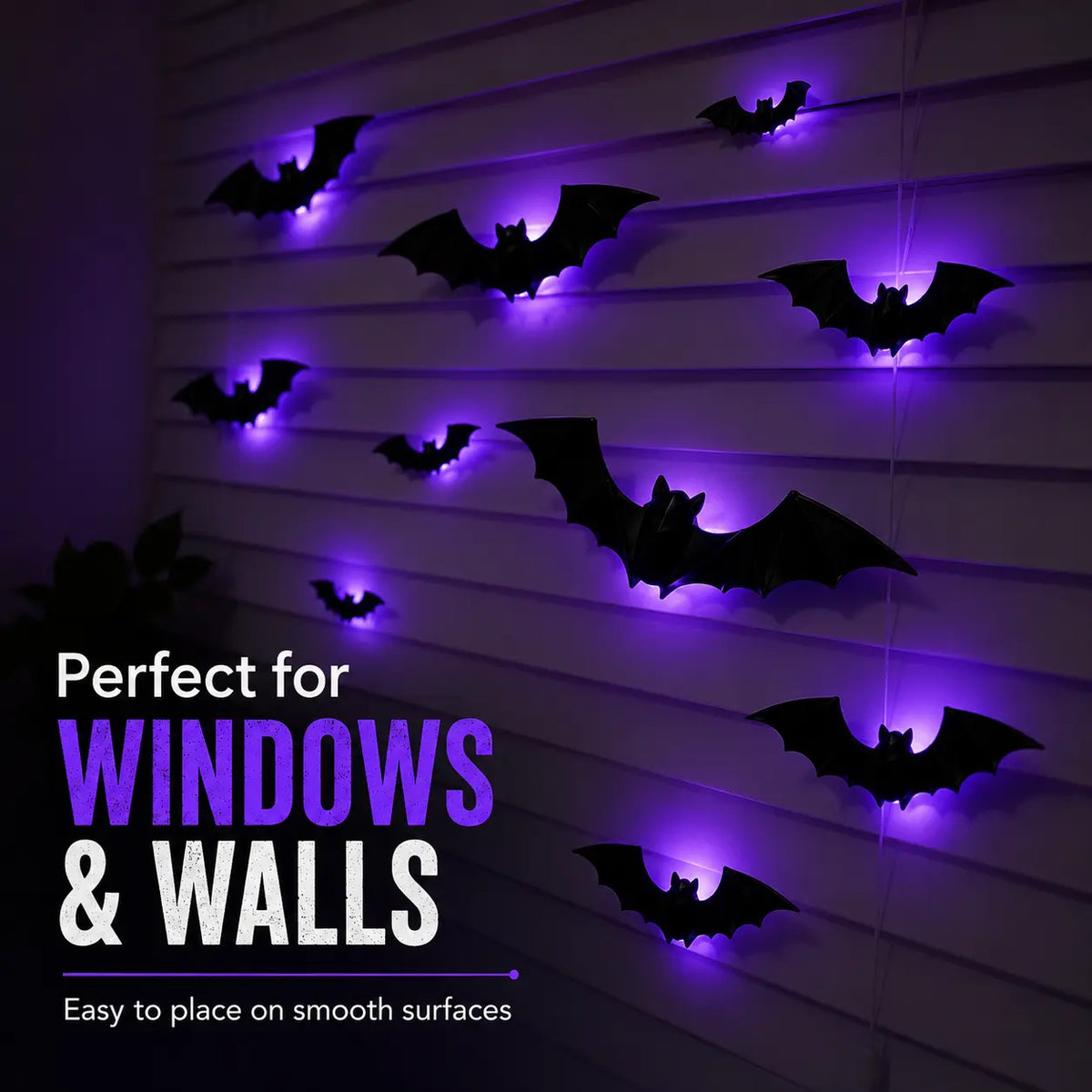👻 Light Up Your Halloween! 50% OFF LED Glowing Bat Wall Lights for Spooky Day🦇✨