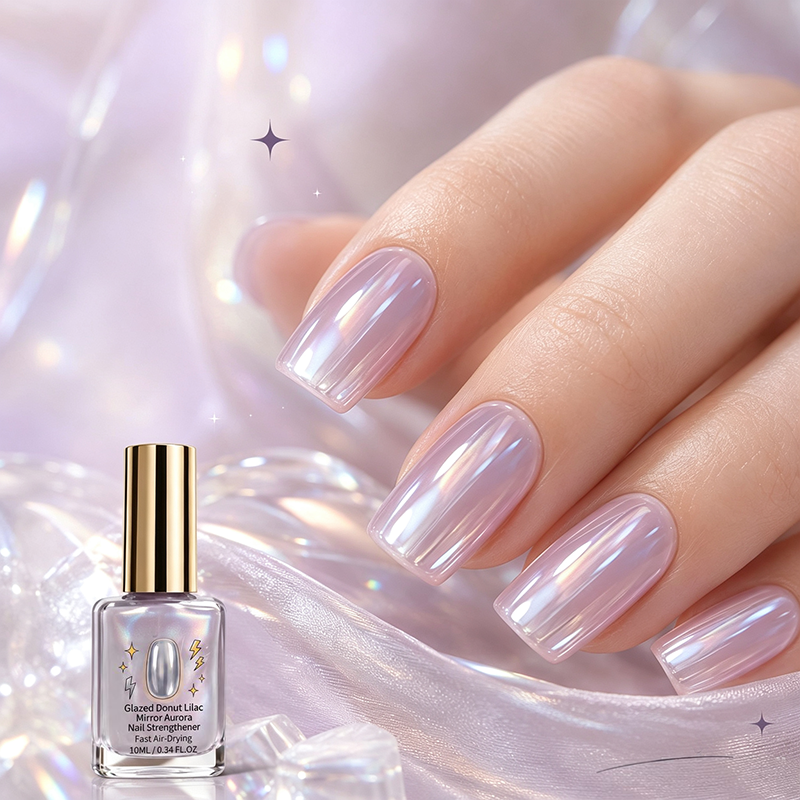 ✨🔥Limited-Time 40% OFF💜✨ Lilac Glossy Nail Strengthener – Instant Lilac Shine & Stronger-Looking Nails Over Time 💅