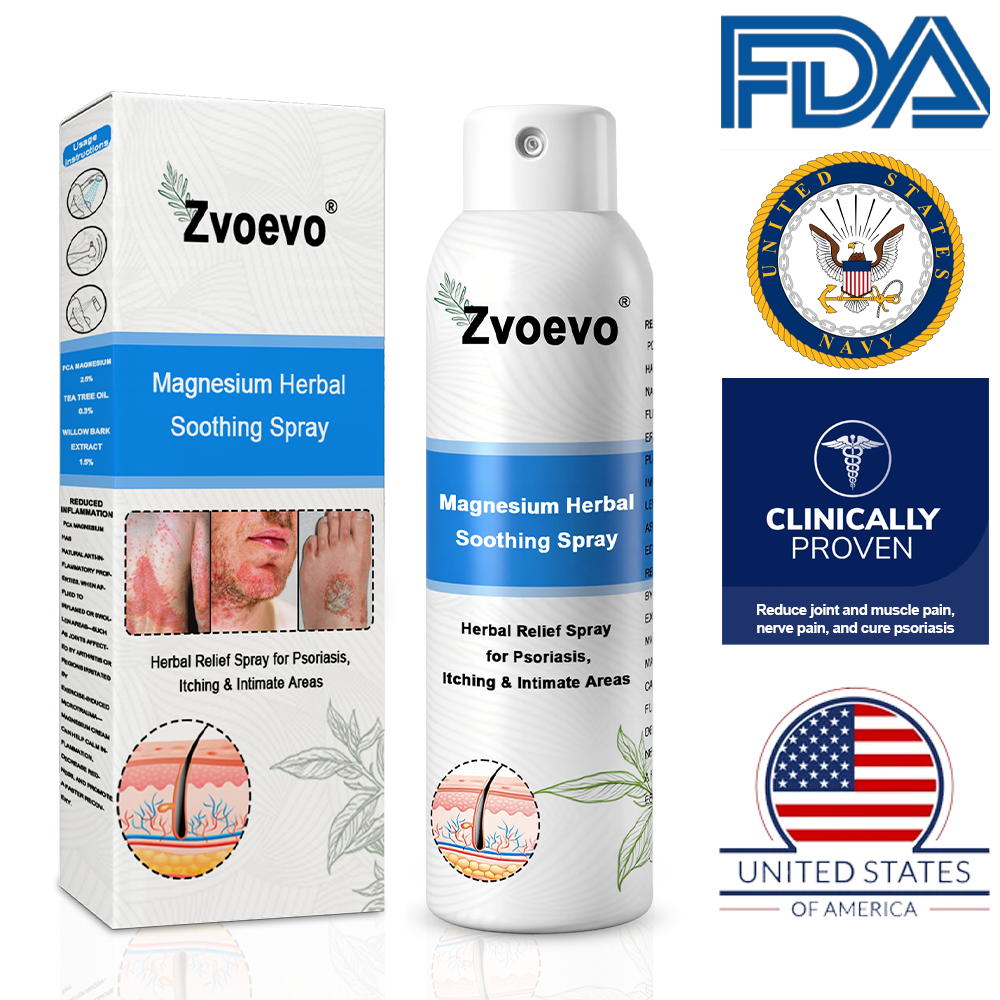 USA 80%OFF✅Official Store: Zvoevo®Magnesium Herbal Psoriasis Spray⚕️FDA Certified (Eliminates psoriasis and eczema, treats bacterial infections in the genital area, relieves joint pain and neuropathic pain, and treats acne and pigmentation) (Copy)